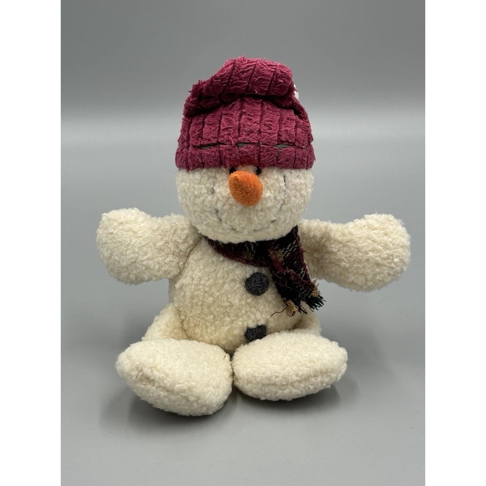 Russ Snowman Plush Carrots 8 Inch Stuffed Holiday Doll